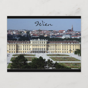 schönbrunn wien view postcard