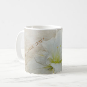 Schöner Tag mit weißer Blüte Coffee Mug