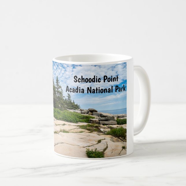 Schoodic Point in Acadia National Park in Maine Coffee Mug (Front Right)