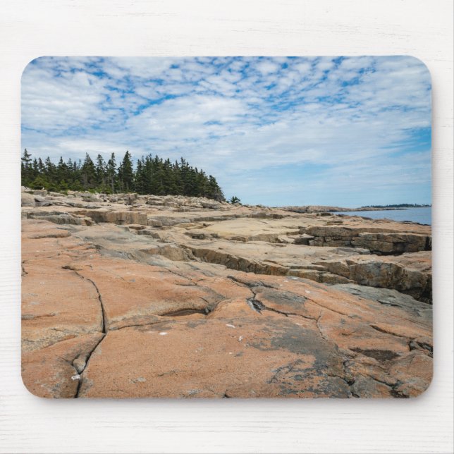 Schoodic Point in Acadia National Park Mouse Pad (Front)