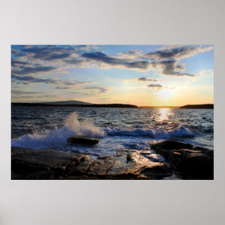 'Schoodic Sunset' Poster