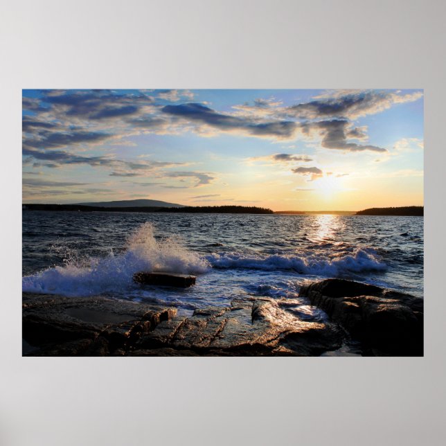 'Schoodic Sunset' Poster (Front)