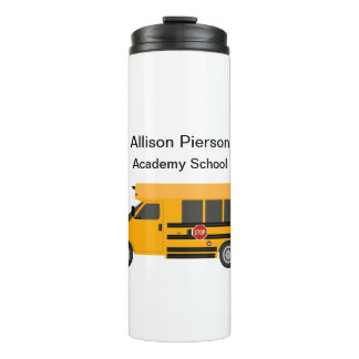 School Academy University Bus Thermal Tumbler