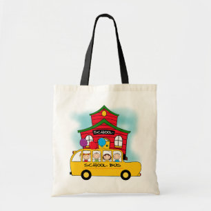 School and School Bus T-shirts and Gifts Tote Bag