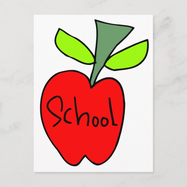 School Apples Postcard (Front)