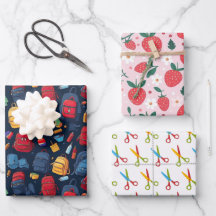 School Backpack Strawberry Scissors