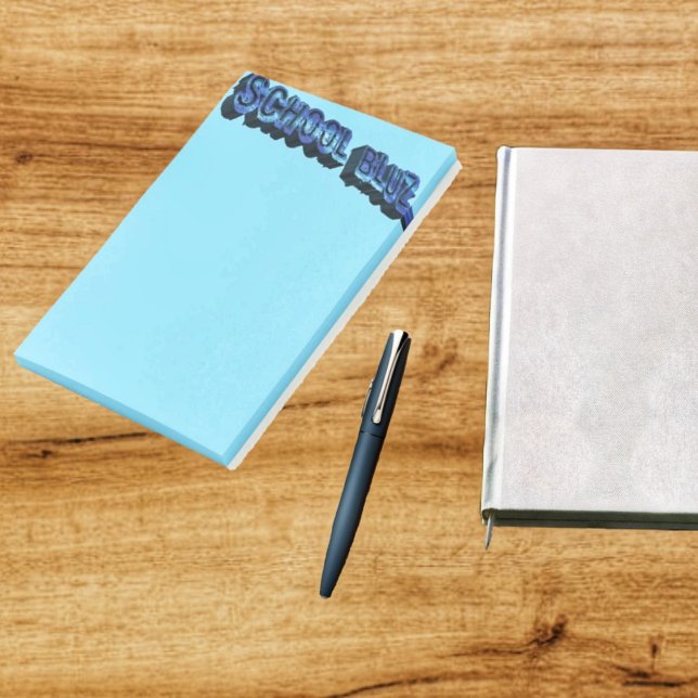 School Bluz-3DII  Post-it Notes (Post-it-notes with bold, personality, and style!)