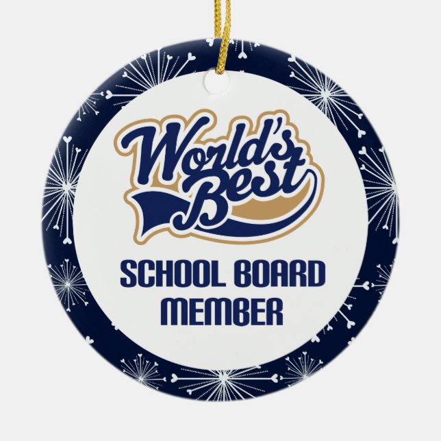 School Board Member Gift Ornament (Front)