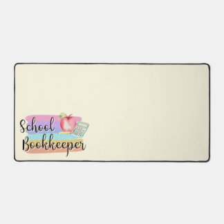 School Bookkeeper Colourful Desk Mat