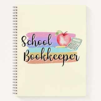 School Bookkeeper Colourful Notebook