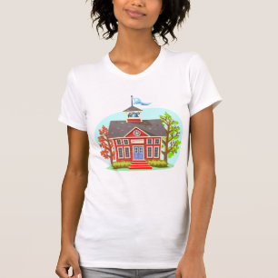 School Building Womens T-Shirt
