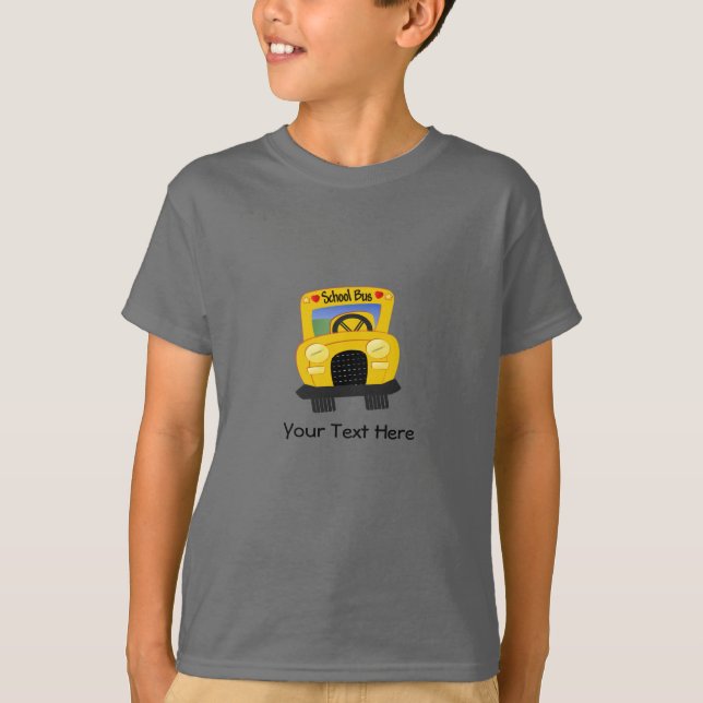 School Bus 2 (customisable) T-Shirt (Front)