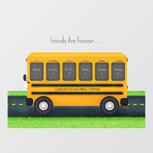 School Bus 6 Photo Frame Custom Best Friends