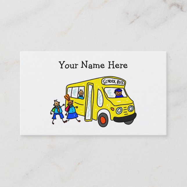 School Bus Business Card (Front)