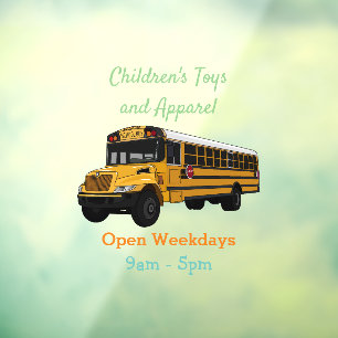 School bus cartoon illustration