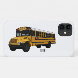 School bus cartoon illustration  Case-Mate iPhone case