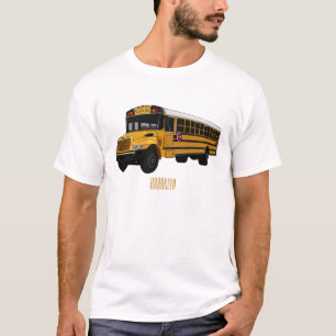 School bus cartoon illustration T-Shirt