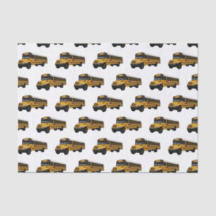 School bus cartoon illustration tissue paper
