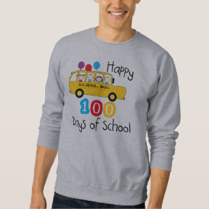 School Bus Celebrate 100 Days Sweatshirt