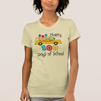 School Bus Celebrate 100 Days T-Shirt
