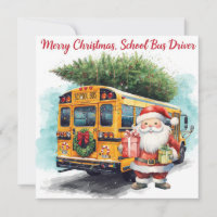 School Bus Christmas for Driver