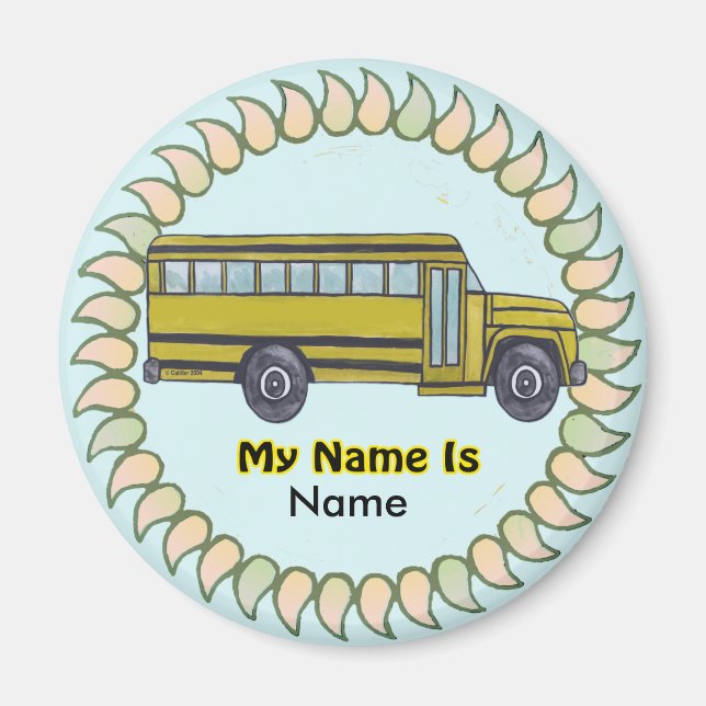 School Bus custom magnet (Front)