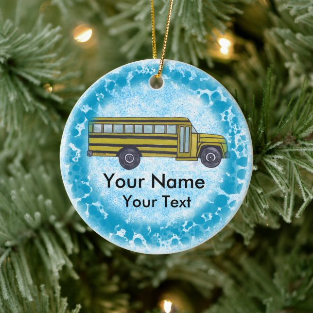 School Bus custom Ornament (Tree)