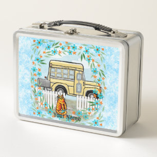 School Bus Day  Metal Lunch Box