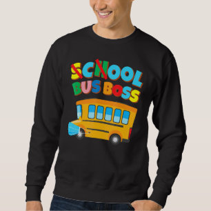 School Bus Driver  100 Days Of School Face Mask Sweatshirt