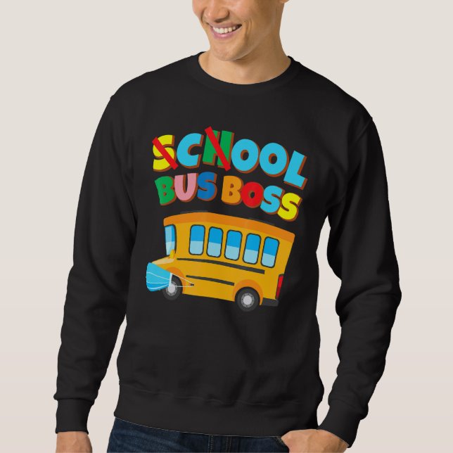 School Bus Driver  100 Days Of School Face Mask Sweatshirt (Front)