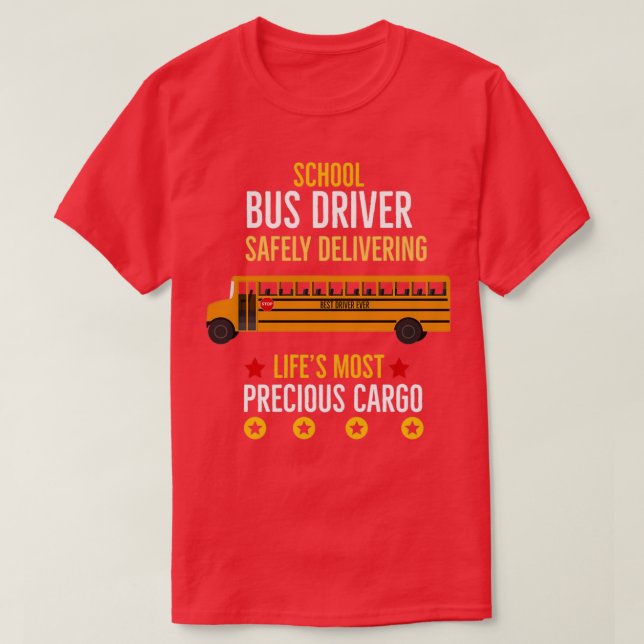 School Bus Driver 4 T-Shirt (Design Front)