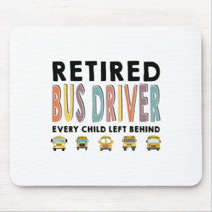 School Bus Driver Child Left Behind Retirement Gif Mouse Pad