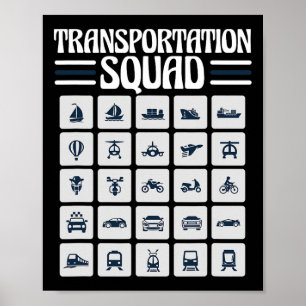 School Bus Driver Ck To School Funny Transportatio Poster