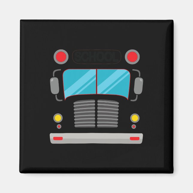 School Bus Driver Costume Halloween Fun Adults And Magnet (Front)