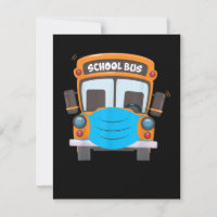 School Bus Driver Face Mask Funny Costume Xmas