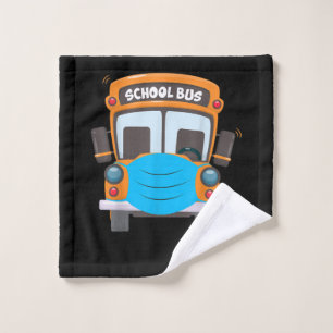 School Bus Driver Face Mask Funny Costume Xmas Wash Cloth