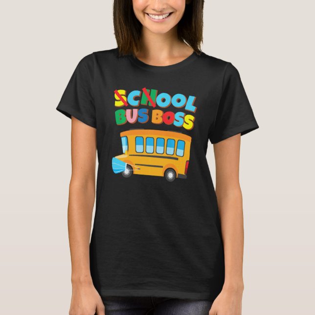School Bus Driver Funny 100 Days Of School Face Ma T-Shirt (Front)
