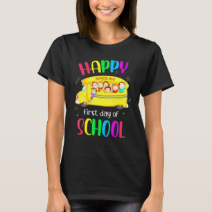 School Bus Driver Happy First Day Of School Cute T-Shirt