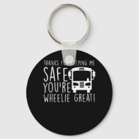 School Bus Driver Keeping Safe Wheelie Great