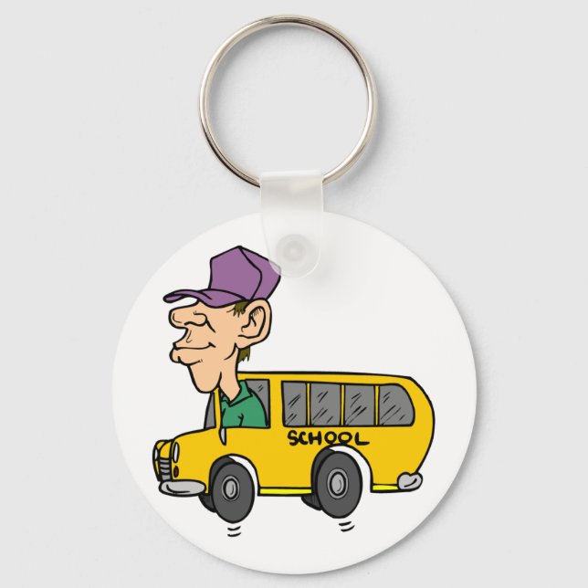 School Bus Driver Key Ring (Front)