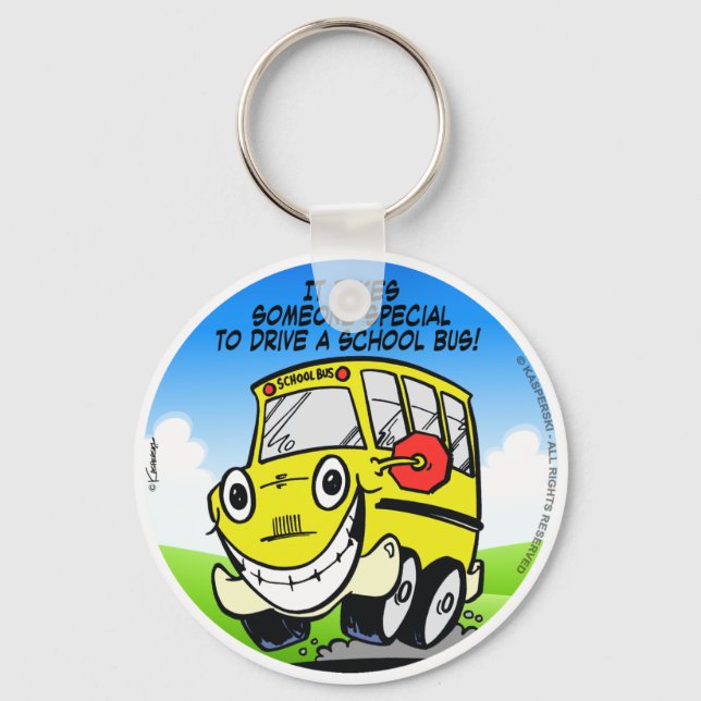School Bus Driver Key Ring (Front)