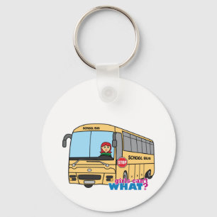 School Bus Driver Light/Red Key Ring