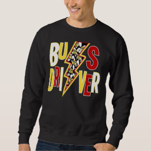 School Bus Driver Lightening Bolt Back To School Sweatshirt