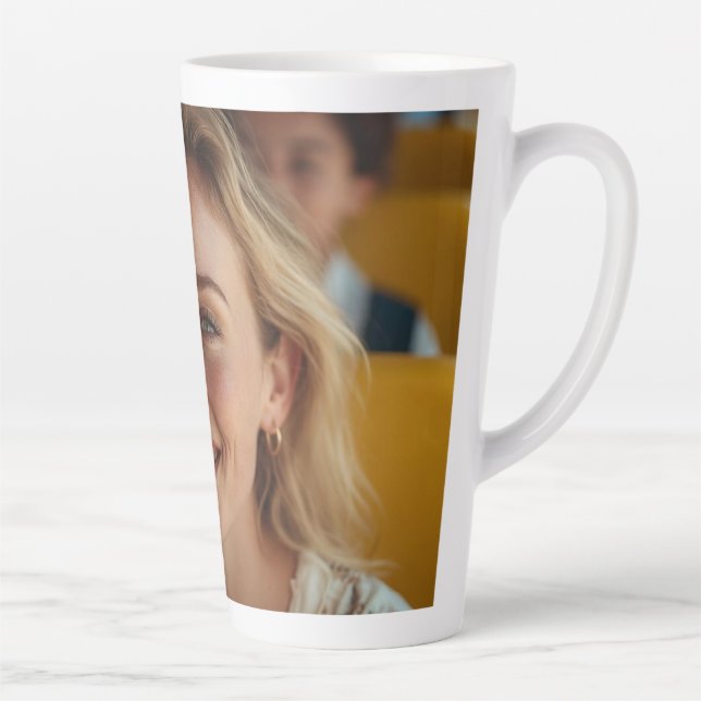 School Bus Driver Photo Customize Latte Mug (Right)