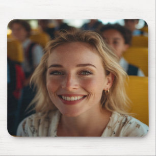 School Bus Driver Photo Customize Mouse Pad