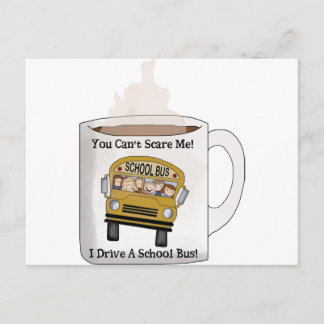 School bus driver postcard