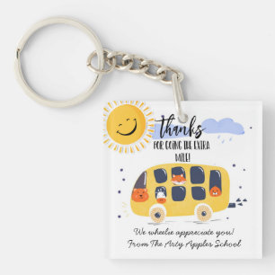 school bus driver thank you for going extra mile k key ring