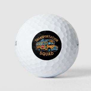 School Bus Driver Transportation Squad Golf Balls