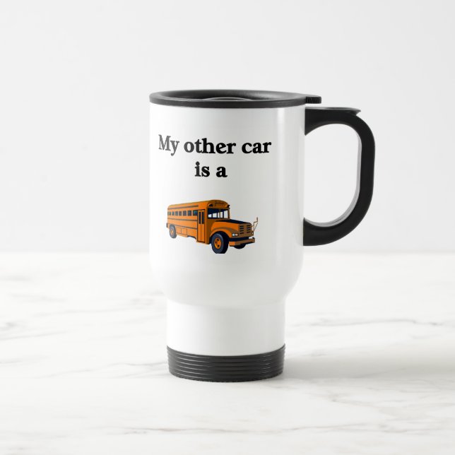 School Bus Driver Travel Mug (Right)