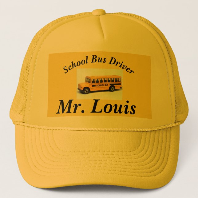 School Bus Driver Trucker Hat (Front)